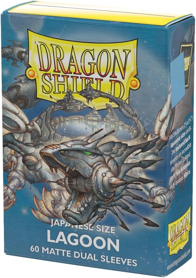 Dragon Shield - Matte Dual - Japanese Size Card Sleeves | 60 CT - Smooth & Tough Premium TCG Sleeves - Compatible with Yu-Gi-Oh, Naruto, Cardfight & Vanguard | Lagoon