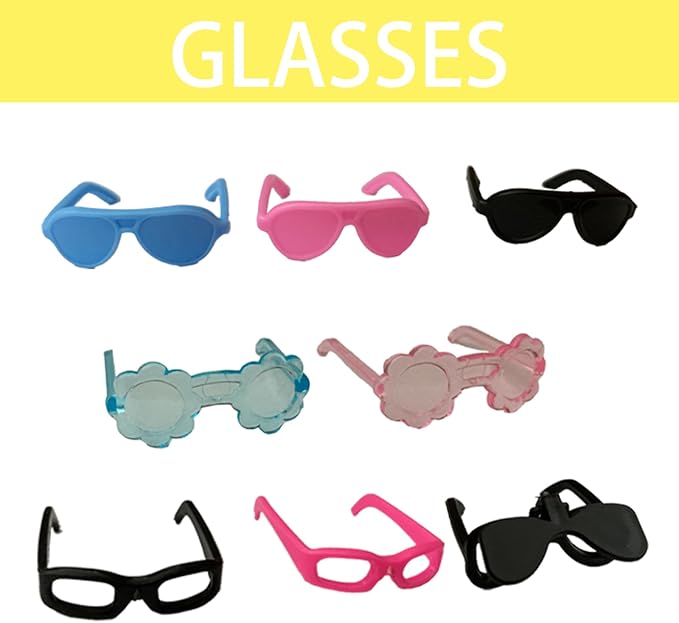 Rubber Duck Accessories 52PCS - Decorations for Rubber Duck - Hats Glasses Earphones Necklaces Wings Crowns DIY Accessories for Rubber Duck (Put On)