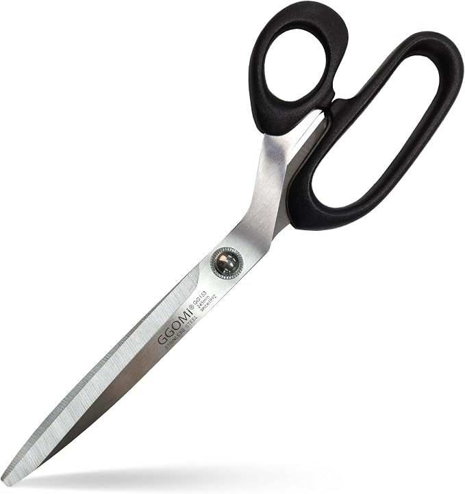 2.2T Stainless Blade Kitchen Scissors - 9.6in x 1Pack | Korean Style Sharp Heavy Duty All Purpose Kitchen Shears for Cooking Food | Barbecue Kalbi Rib Meat Cutting Dishwasher Safe (GG153, Black)