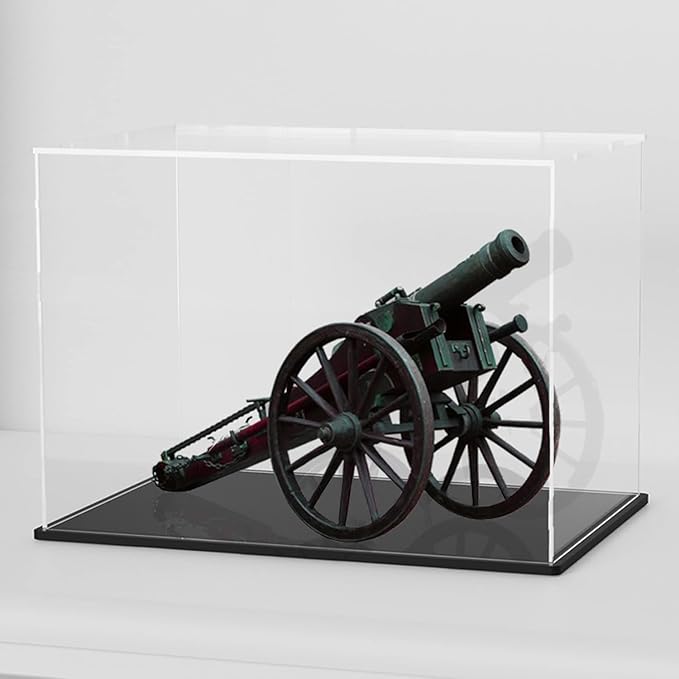 Acrylic Display Case for Collecibles, Clear Square Acrylic Box for Figures Statues Toys and Trophy, 14.5" L x 11" W x 11" H
