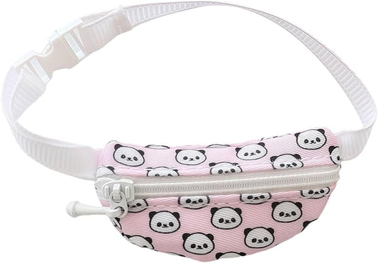 Doll Bag Accessories, Mini Doll Messenger Bag Decoration for 17cm Dolls, Cute Fashion Cartoon Panda Bag Outfit Accessory for 1st/2nd/3rd Gen Monsters Dolls Pink