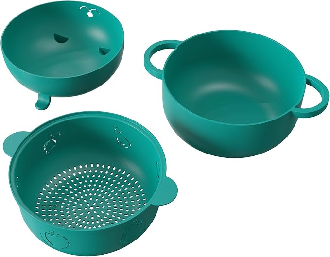 68OZ Microwave Ramen Bowl, Noodle Cooker, Steamer, Removable Strainer | BPA Free, Cooking Food and Vegetables, Dishwasher Safe