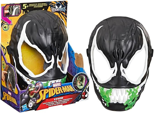 SPIDER-MAN Marvel VenomVersus Venom Glow-in-The-Dark Mask for Role Play, Super Hero Toys for Kids, Ages 5+
