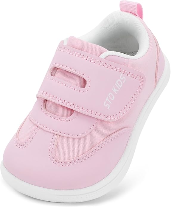 Wide Toe Box Toddler Shoes Zero Drop Boys Girls Barefoot Shoe Non-Slip Little Kids Sneakers for First Walking