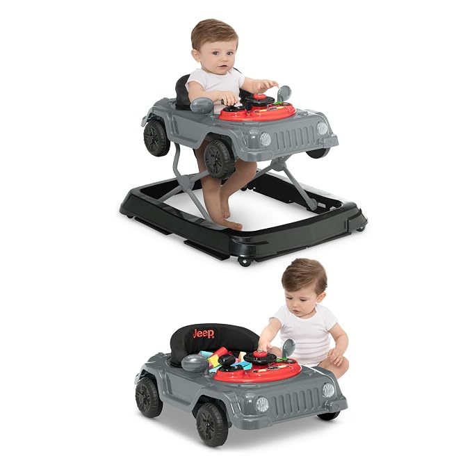 Jeep Wrangler Activity Walker by Delta Children, Grey