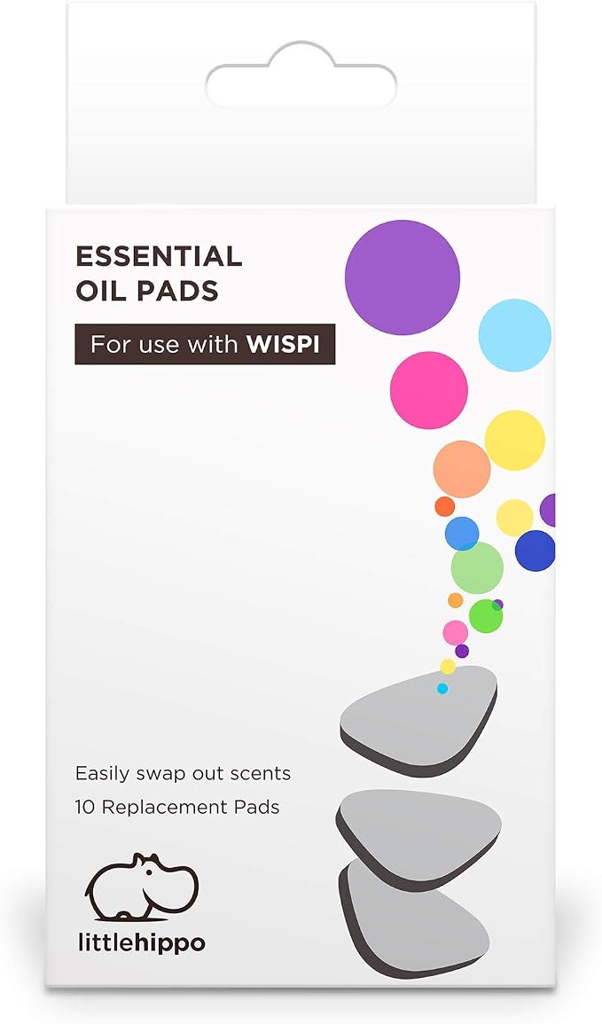 LittleHippo Aromatherapy Replacement Pads for WISPI 3-in-1 Humidifier, Diffuser & Night Light - Essential Oil Pads for Diffusers - Humidifier Replacement Filter (10 Pack)