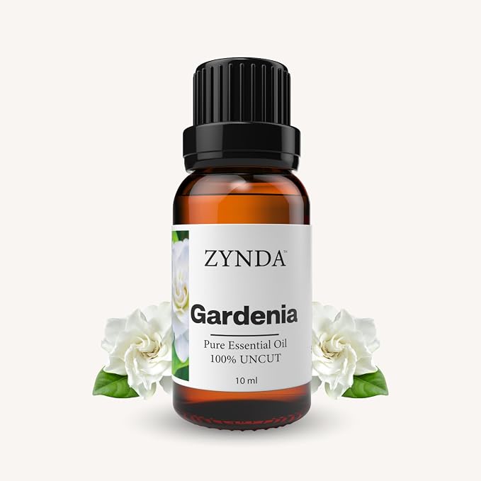 Gardenia Essential Oil - 100% Pure & Natural | Gardenia Oil for Diffuser, Skin & Body | Organic Essential Oils | Luxurious Floral Aroma for Relaxation, Aromatherapy & Massage - 10ml