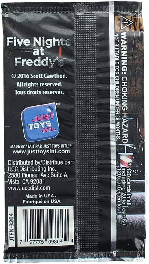 Just Toys Intl. Five Nights at Freddy's Trading Card Pack