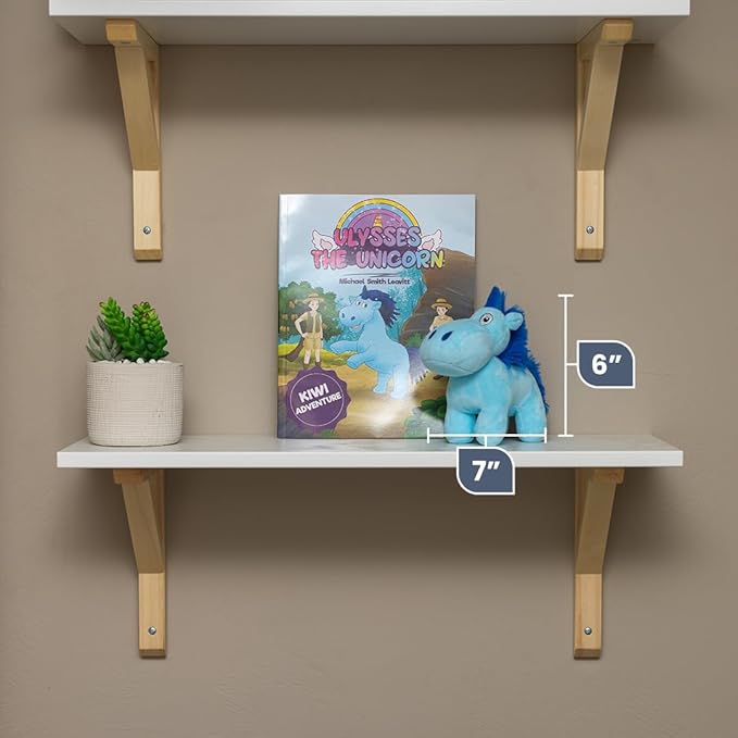 Ulysses The Unicorn Stuffed Animal with Interactive Storybook, Unicorn Plush Book with Stuffed Animal Set, Interactive Storytelling with Full-Color Illustrations (Ages 3-8)