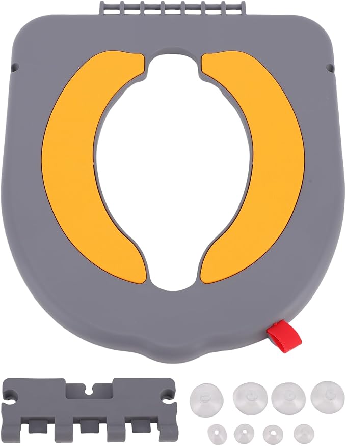 KIMISS Toddler Potty Ergonomic Slip Strong Suction Cup Fixation Portable Kids Toilet for Home Travel Ddler Travel Potty S Ergonomic Providing Curved Design Sitting Comfortable The