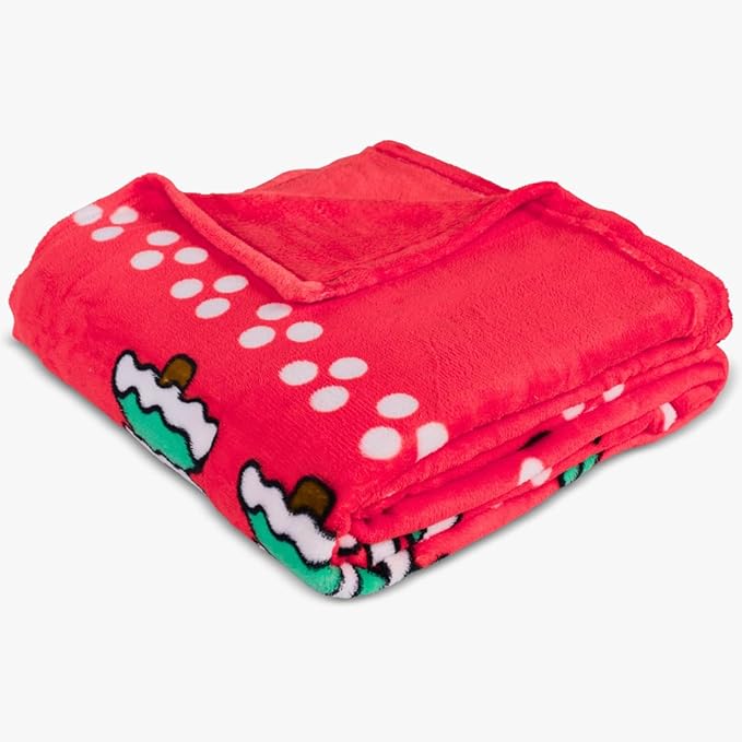 Franco Collectibles Sanrio Hello Kitty Ugly Sweater Christmas Blanket, Super Soft Holiday Cozy Plush, 70 in x 50 in, (Officially Licensed Product)