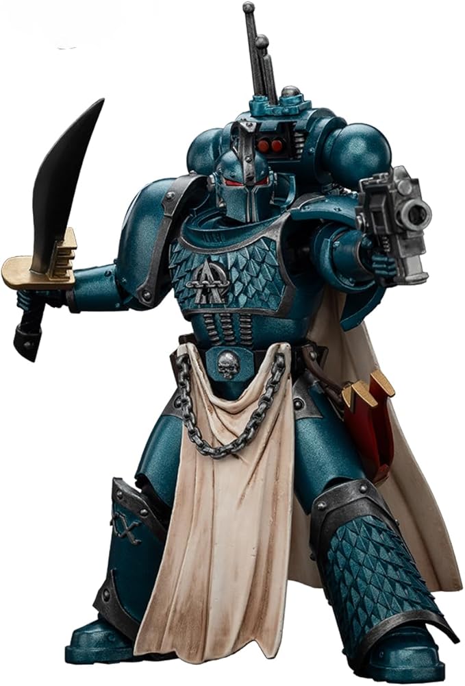 JOYTOY Warhammer 40,000 The Horus Heresy 1/18 Action Figure Alpha Legion Legion Praetor with Power Sword Collection Model Birthday Gifts