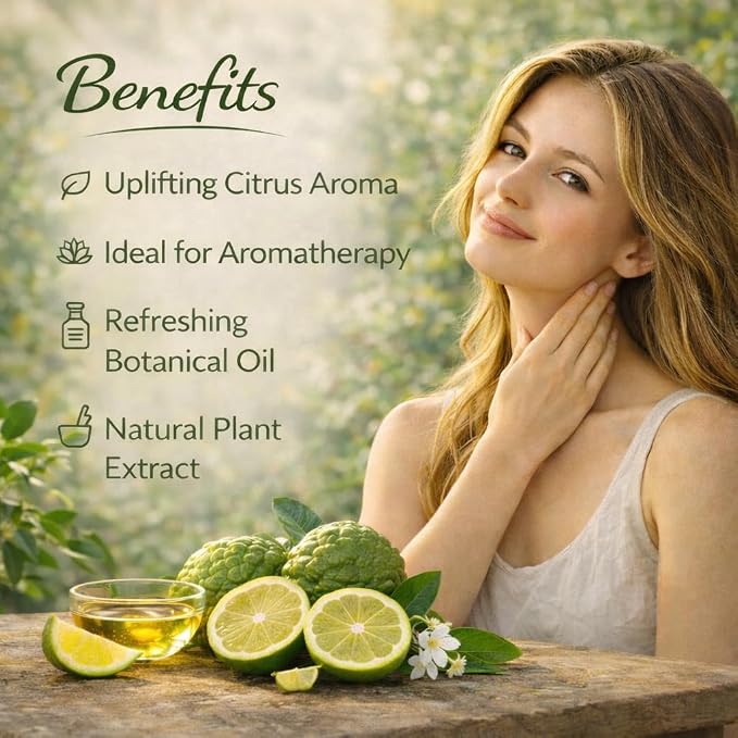 Deve Herbes Pure Bergamot Essential Oil (Citrus bergamia) Steam Distilled 1250ml (42 oz)