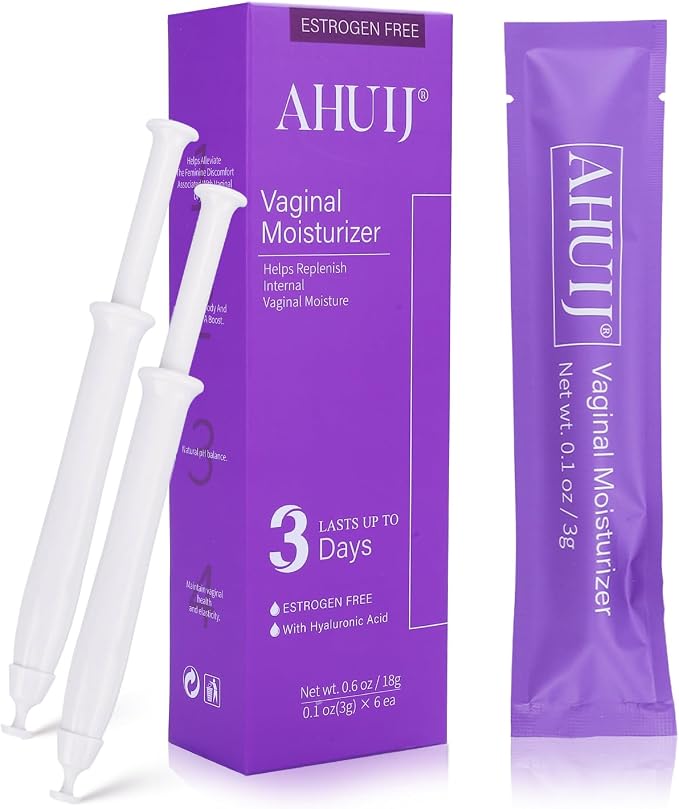 Vaginal Moisturizer | Hyaluronic Acid & Vitamin E | Pre and Post Menopausal | pH Balance for Women | Vaginal Dryness Relief and Long Lasting Wetness (1Box x 6pcs)