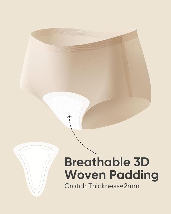 Camel Proof Underwear for Women Seamless Thongs with Camel Concealer Toe No Show Yoga Bikini Workout Panties