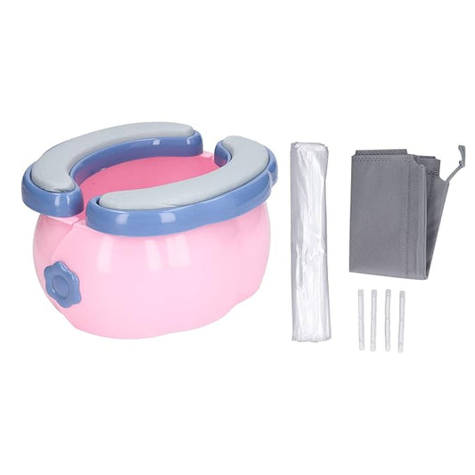 Yinhing Portable Toddler Potty for Travel Foldable Emergency Potty with 20 Baggies Ideal for Road Trips and Outdoor Adventures Lightweight and Convenient for Parents on the (Type 2)