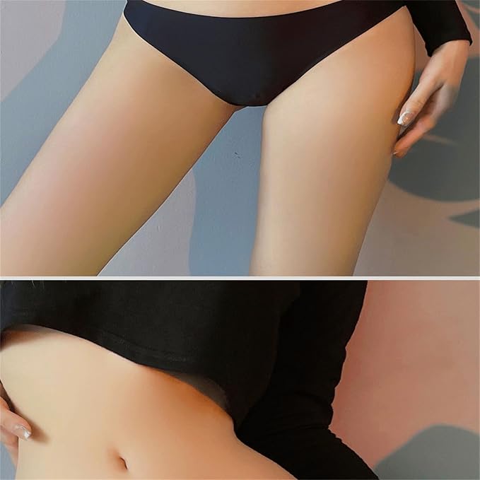 Womens Low Waist Camel Toe Underwear Seamless Thongs No Show Camel Proof Thong Panty Liners Workout G-Strings