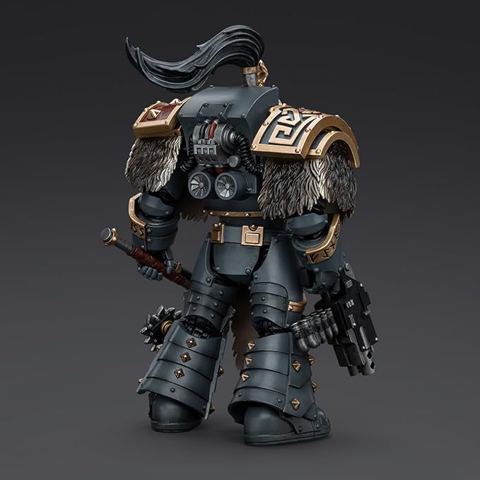 JOYTOY 1/18 Warhammer The Horus Heresy Action Figure 5.59 inch Space Wolves Varagyr Wolf Guard Squad Varagyr Terminator 4 Collection Model Birthday Gift