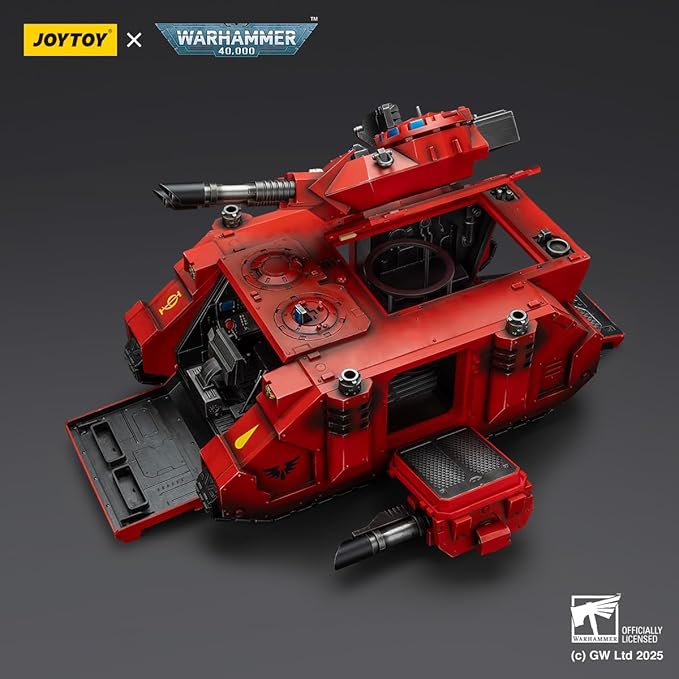 JOYTOY Warhammer 40K Blood Angels Predator Annihilator with Twin Lascannons 1:18 Scale Action Figure Mecha Joy Toy Collection Model 10in