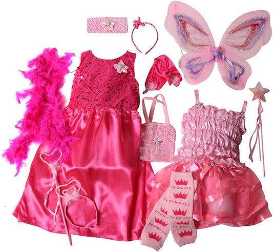 Girls Pretty Pretty Pink Dress Up Accessory Gift Set Size 3-6 Years