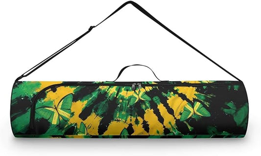 Yoga Mat Bag with Adjustable Shoulder Strap and Handle Zipper, 30in Wide x 6.3in Diameter for Yoga Mat Storage