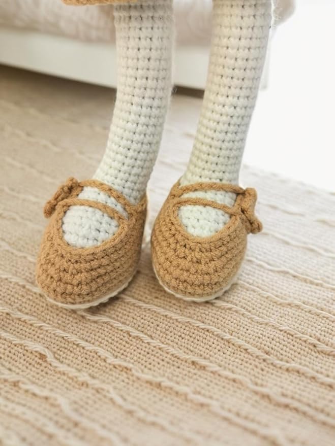 Handmade Soft Bunny Stuffed Animal - Crochet Baby Rattle - Bunny Stuffed Animal - Cotton Knitted Sleep Toy - Stuffed Animals for Babies(11 Inches)