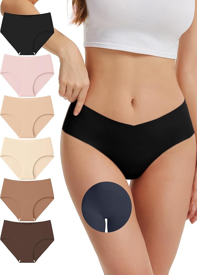 Camel Toe Underwear for Women Seamless Underwear No Show Camel Toe Concealer Invisible Workout Gym Yoga Panties