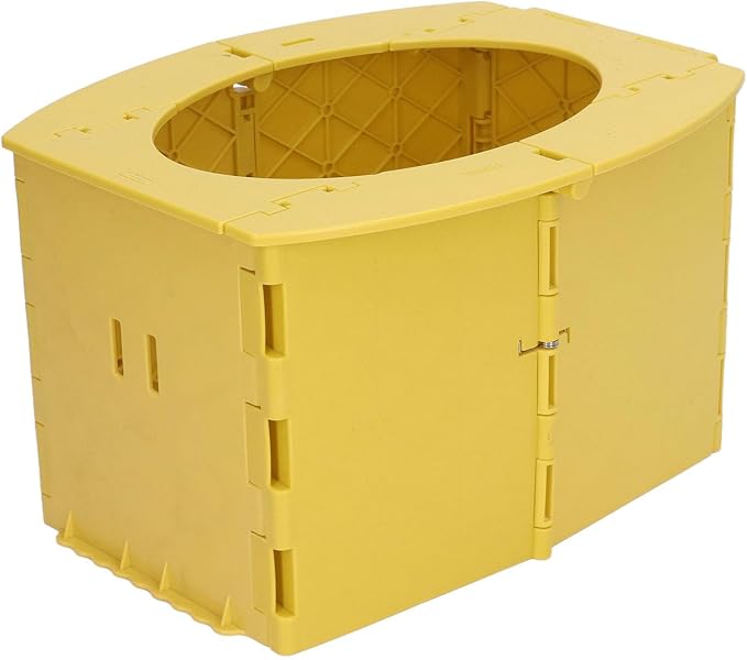KIMISS Foldable Portable Toddler Potty - Travel & Camping Baby Toilet for Easy on Long Drives (Yellow)
