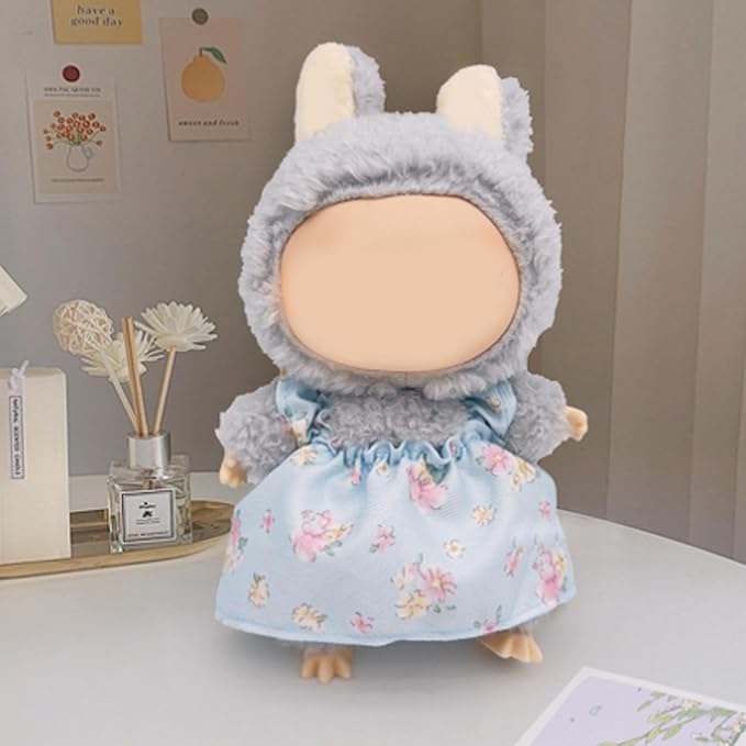 17cm Doll Clothes Set (No Doll) – 3-Pack Handmade Outfits with Accessories for 6.7” Dolls, Premium Cotton Clothing with Gift-Ready Packaging, Perfect for Dress-Up and Collectors (F8, 3)