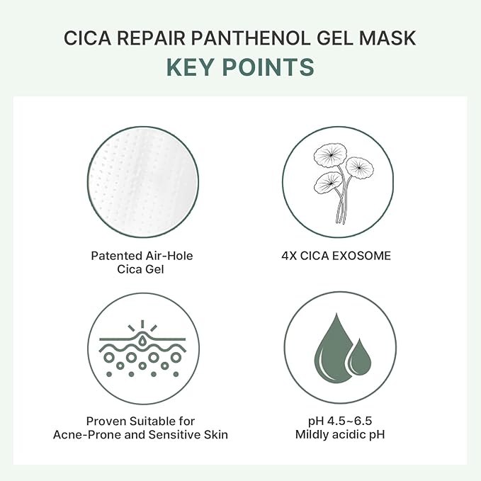 AROCELL Cica Hydrogel PDRN Mask 4 Facial Sheet with Panthenol & Centella Asiatica, Cooling Hydrogel Face Mask for Soothing Calming Hydrating Moisturizing Sensitive Skin Korean Skincare, 25gx4ea