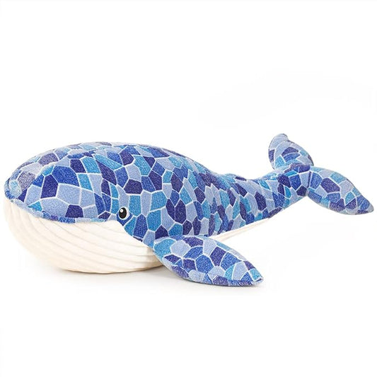 Humpback Whale Kids Plush Toy Pillow,Large Blue Whale Stuffed Animals Toy Plushie Fish Gifts (70cm/27.6in)