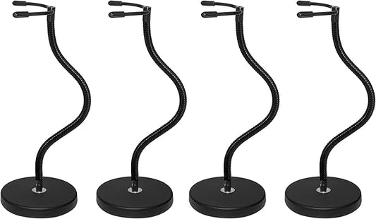 4Pack Action Figure Stand with Magnetic Base –Action Figure Flight Stand with Adjustable Dual-Arm Clip for 6''-7'' Figures – Figurine Stand Compatible with HG RG SD SHF Gundam 1/144 Toy