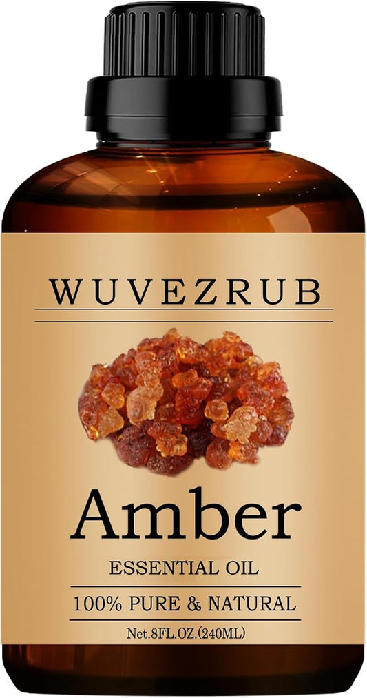 Amber Essential Oils 240ML, Pure Amber Essential Oil for Aromatherapy Diffuser - 8 Fl Oz