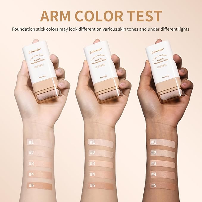 Beauty Balm Serum Boosted Skin Tint, Dual-Ended Eraser Foundation Stick with Brush, Full Coverage Cream Korean Makeup, Long-Lasting Stick for Smooth, Flawless Finish (#2 Nature)