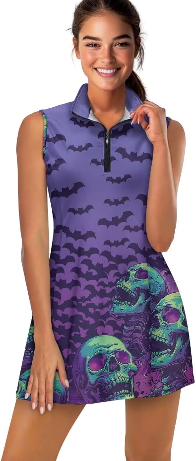 Golf Dress Tennis Dresses for Women with Built in Shorts and Pockets Sleeveless Athletic Dress Workout Dress
