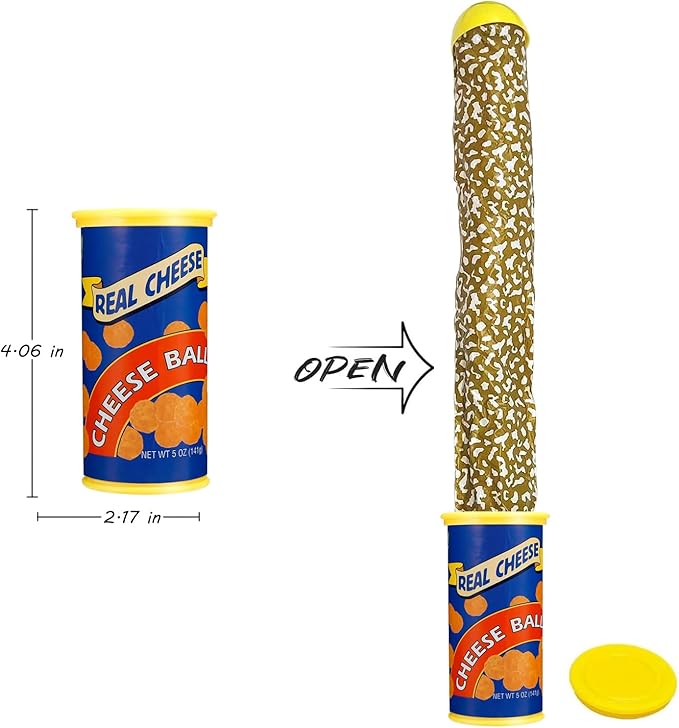 Prank Potato Chip Can Snake Pranks Jump Spring Toy Prankster Stuff Gifts for Adults, Gags Practical Joke Toys for Halloween Party Decoration Fun Toys, Blue 1 Pcs