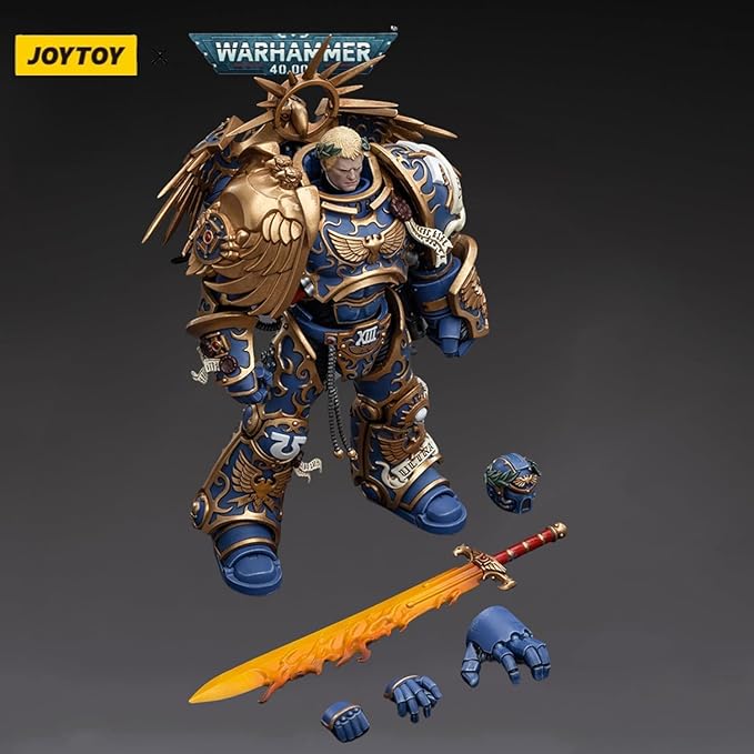 JOYTOY Warhammer 40,000 1/18 Action Figure 7.08-Inch Ultramarines Primarch Roboute Guilliman Collection Model Christmas Birthday Gift JT6342