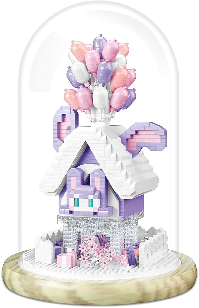 Up Balloon House Castle Building Set, Mini Bricks Bonsai Building Block Set, 1418 Pieces Micro Bricks Collectible Ideas Building Blocks for Adult Kids Ages 14 and up
