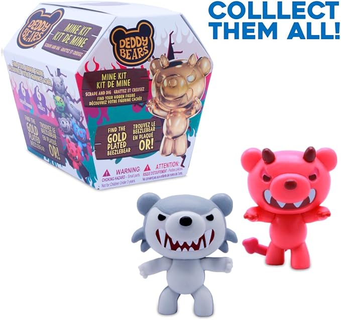 Deddy Bears Mine Kit by Just Toys – Dig & Discover Surprise Plush Toy Activity Set – Fun Sensory Kit for Kids & Collectible Bear Dig Experience