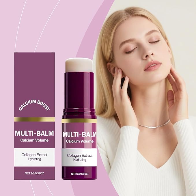 Eye Care Duo Set, Calcium Multi Balm Stick & Hydrogel Under Eye Patches 60ea (30 Pairs),Hydrating, Firming Skin, for Eye Treatment Skin Care Set (Balm Stick)