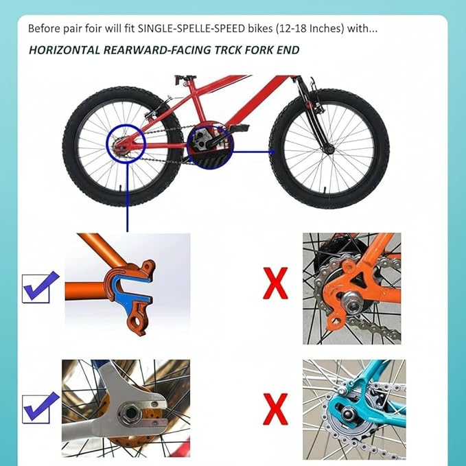 Training Wheels Little World Heavy Duty Rear Bicycle Stabilizers Mounted Kit Compatible for Bikes of 14 16 18 Inch, 1 Pair-Stronger Version