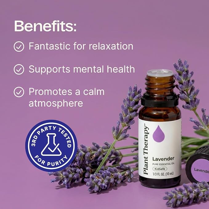 Plant Therapy Lavender Essential Oil 100% Pure, Undiluted, Natural Aromatherapy, Therapeutic Grade 100 mL (3.3 oz)