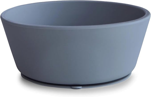 mushie Silicone Suction Bowl | BPA-Free Non-Slip Design (Tradewinds)