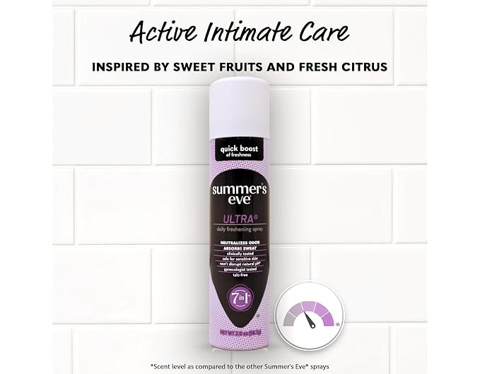 Summer's Eve Deodorant Spray Ultra, 2 oz, 24-Pack