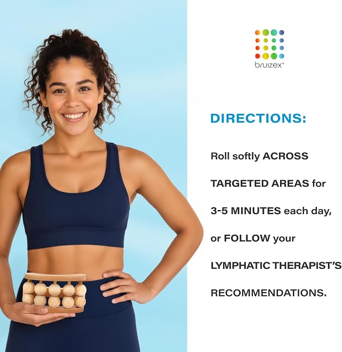 Bruizex Wood Therapy Massager | Wooden Lymphatic Drainage Roller | Maderoterapia Body Sculpting Tool for Cellulite & Post-Lipo Recovery | BBL, Tummy Tuck, 360 Lipo | Waist, Thighs, Back & Arms