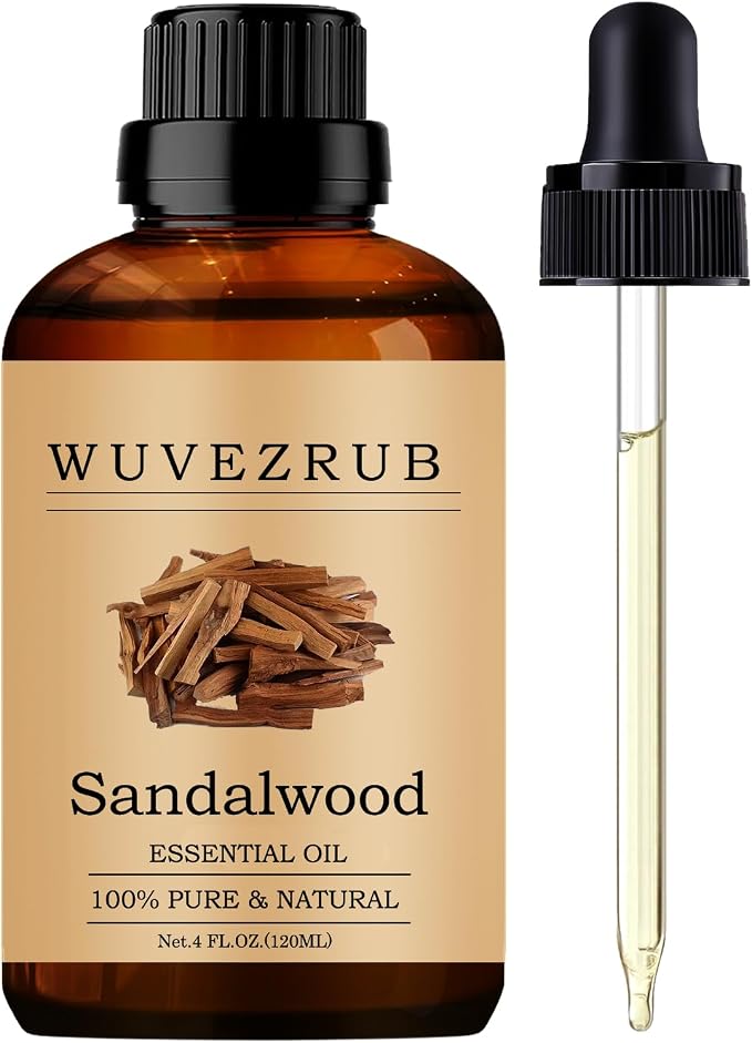 Sandalwood Essential Oils, 120ML Pure and Natural Essential Oil for Aromatherapy Diffuser - Sandalwood /4 Fl Oz