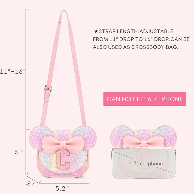 mibasies Toddler Purse Gifts for Girls: 3 Year Old Girl Gifts, Mouse Toys Purse Set