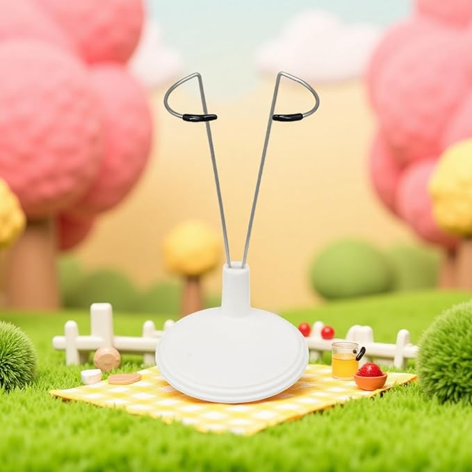 6 Pcs Adjustable Doll Stand for Action Figure Display Holder Support for 4-6 Inches Dolls，Keep The Doll in a Standing Position，Home Shop Birthday Party Favor for Creative Storage Stand (Black White)