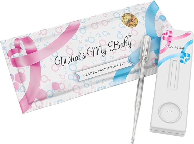 Whats My Baby® Early Gender Prediction Test - Reveal if Your Baby is a Girl or Boy from 5 Weeks - Instant Results - Gender Reveal Early Pregnancy Test Kit