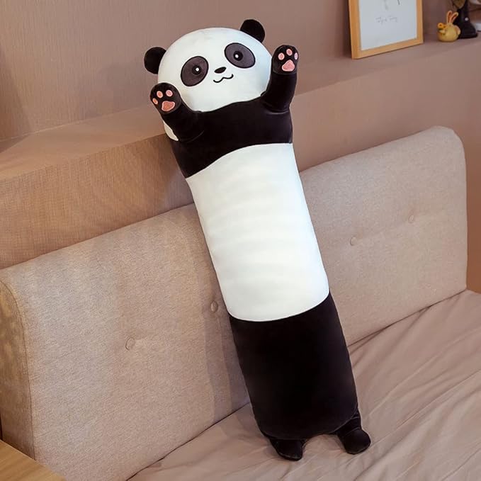 Panda Plush Pillow, Soft Panda Long Stuffed Animal Pillow, Cute Long Panda Plush Toys for Kids Grilfriend(130cm/51.1 inch)